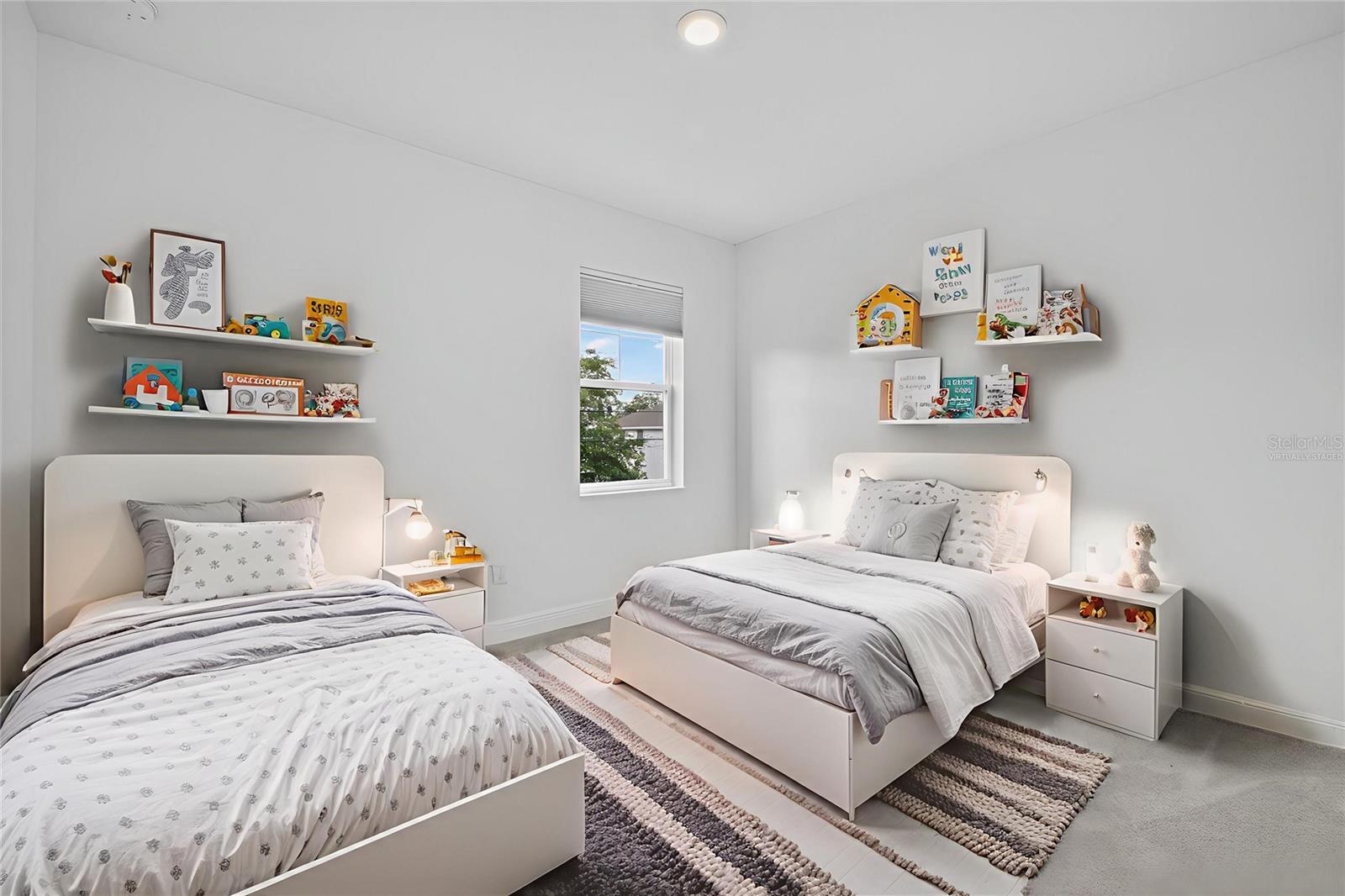 Virtually Staged - Upstairs Bedroom 2