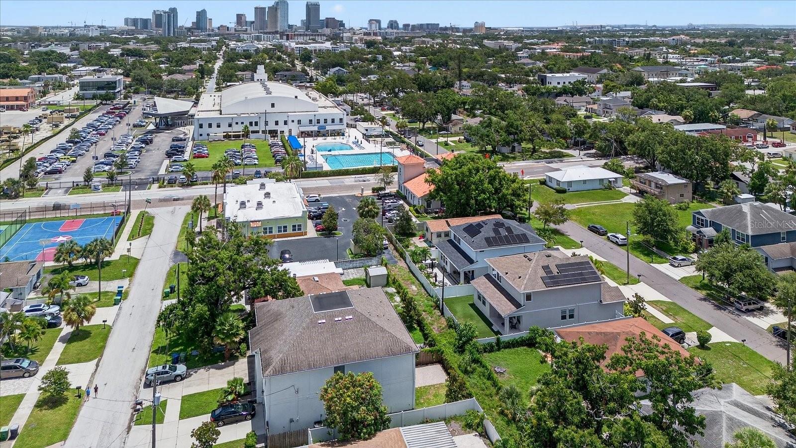 Aerial and Downtown