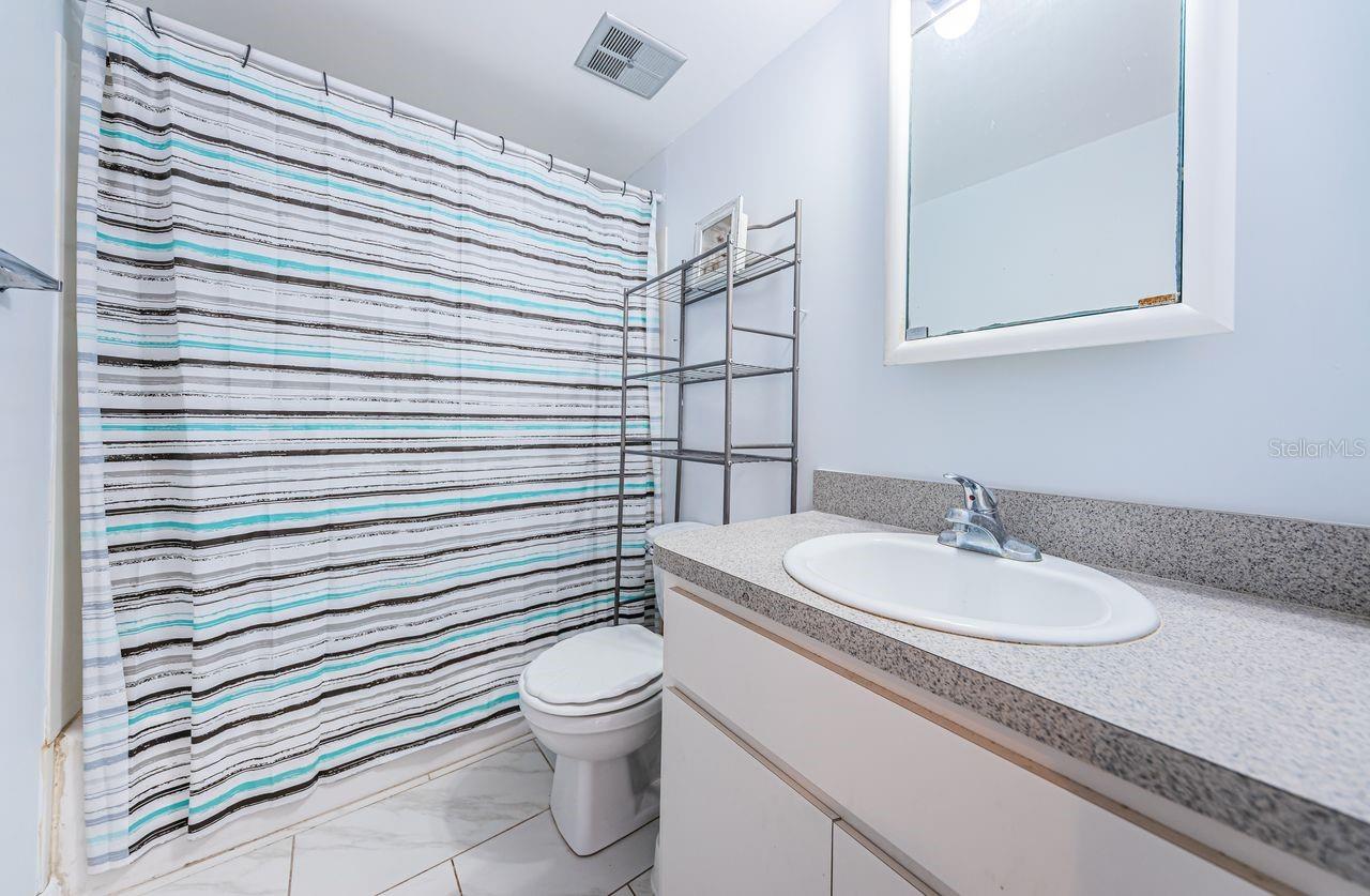 Main hallway bath.