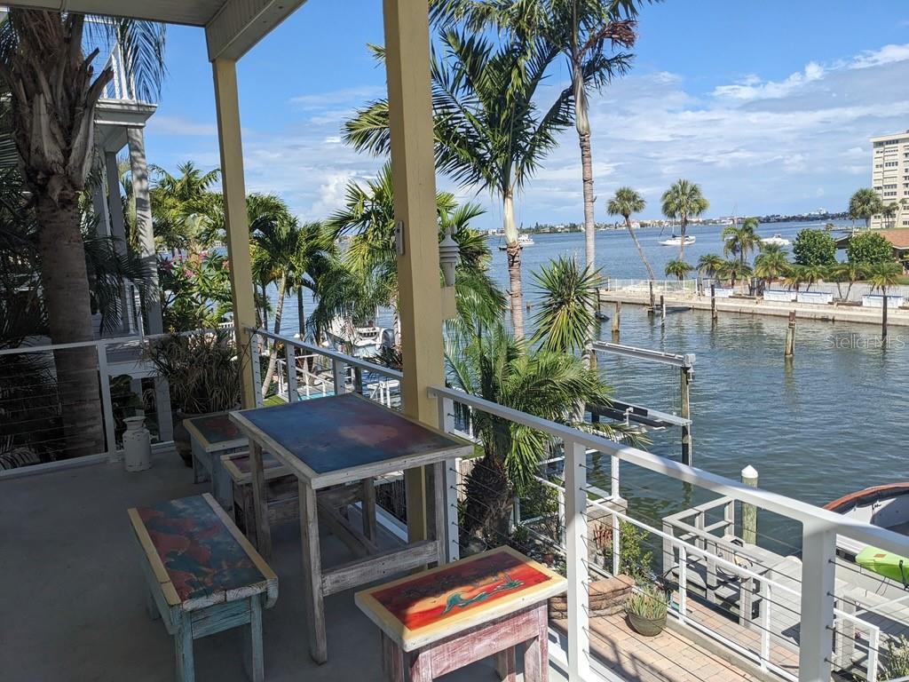 View from second story balcony.