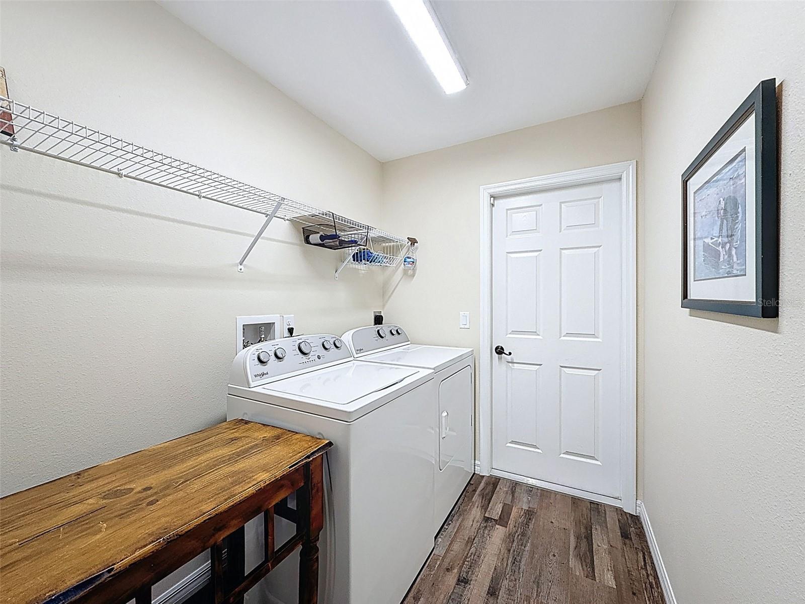 Indoor Laundry with Folding Area