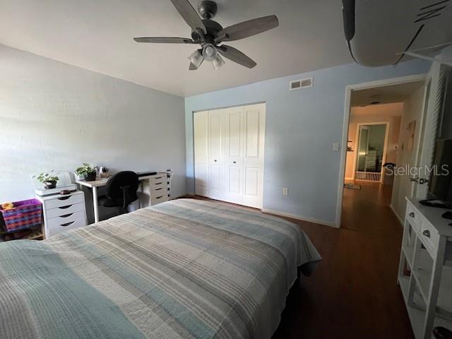 Second Bedroom & large Closet on the left