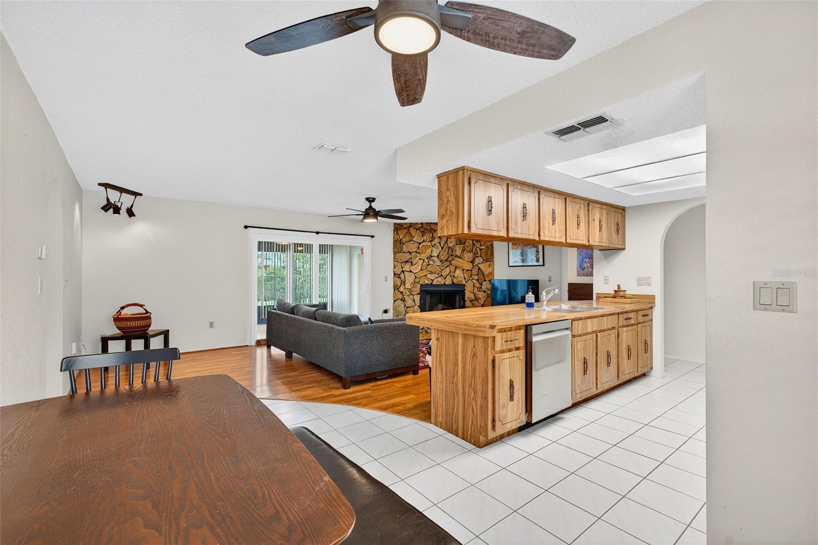 Kitchen and Family room