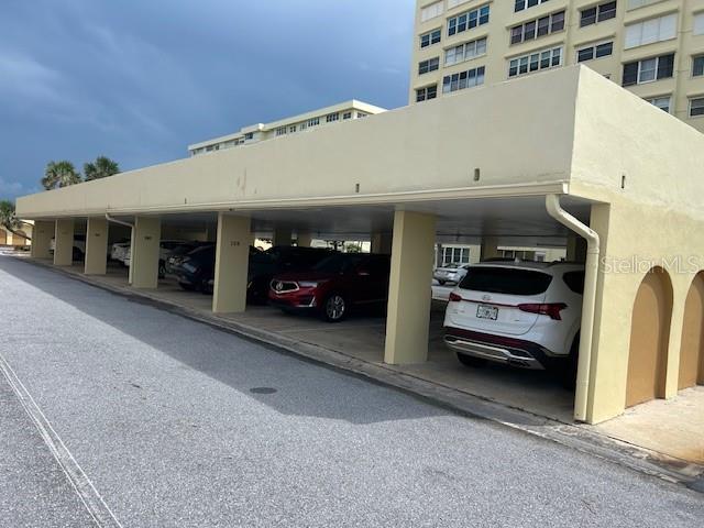Covered parking spot