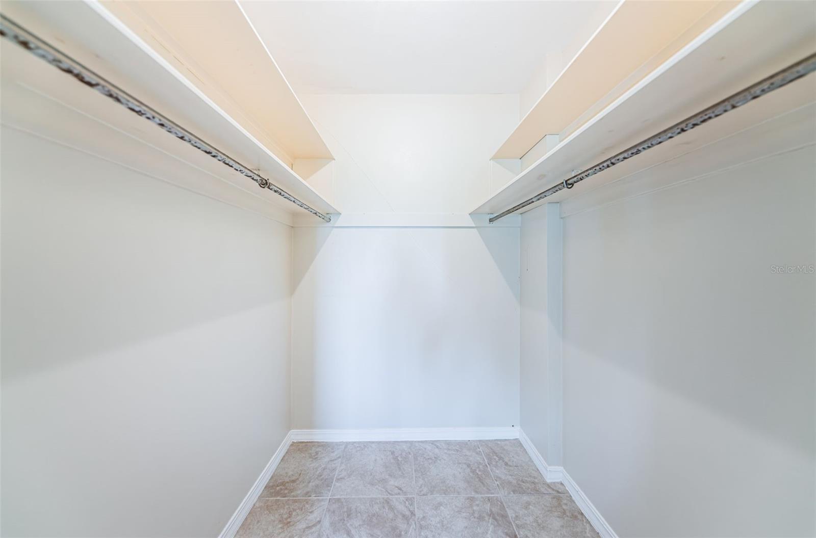 Master bedroom walk-in closet