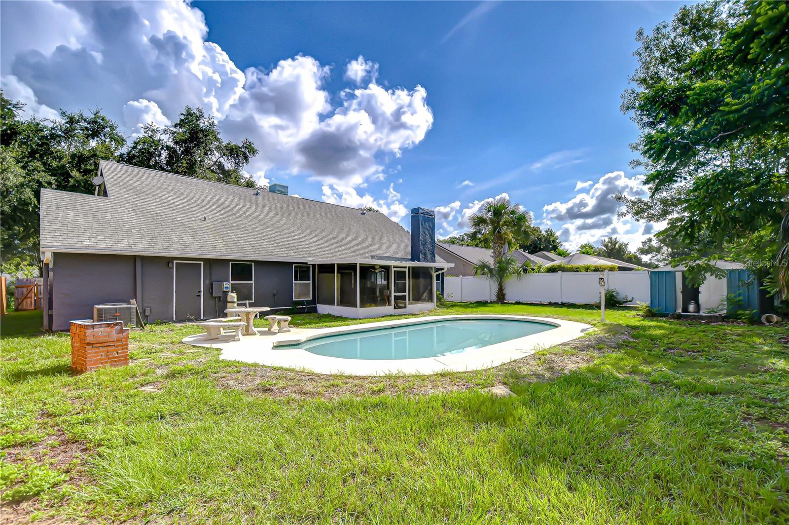 Spacious yard