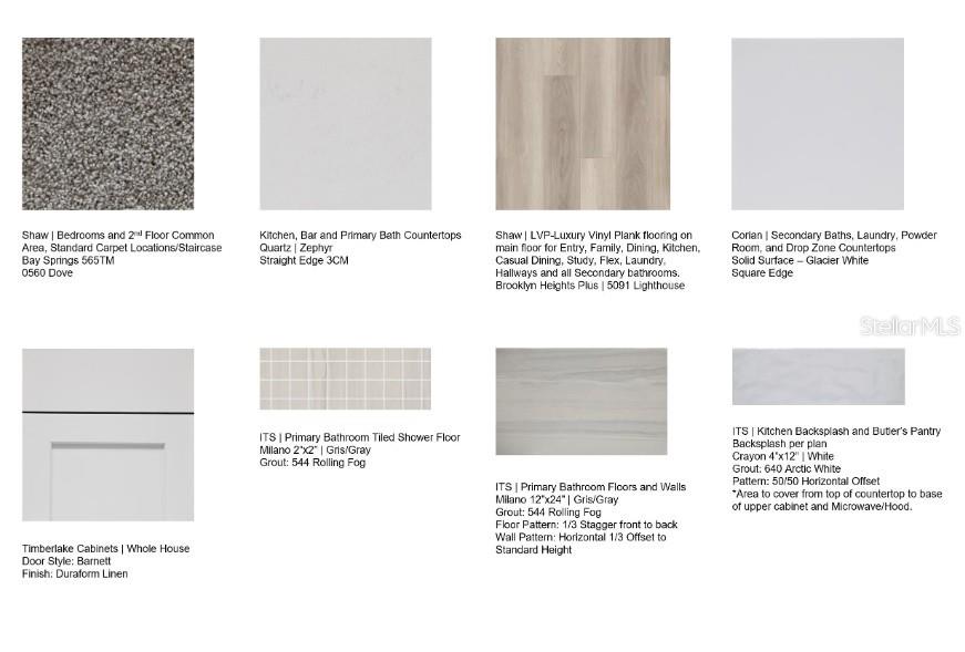 Design Selections. Home is currently under construction, selections subject to change.