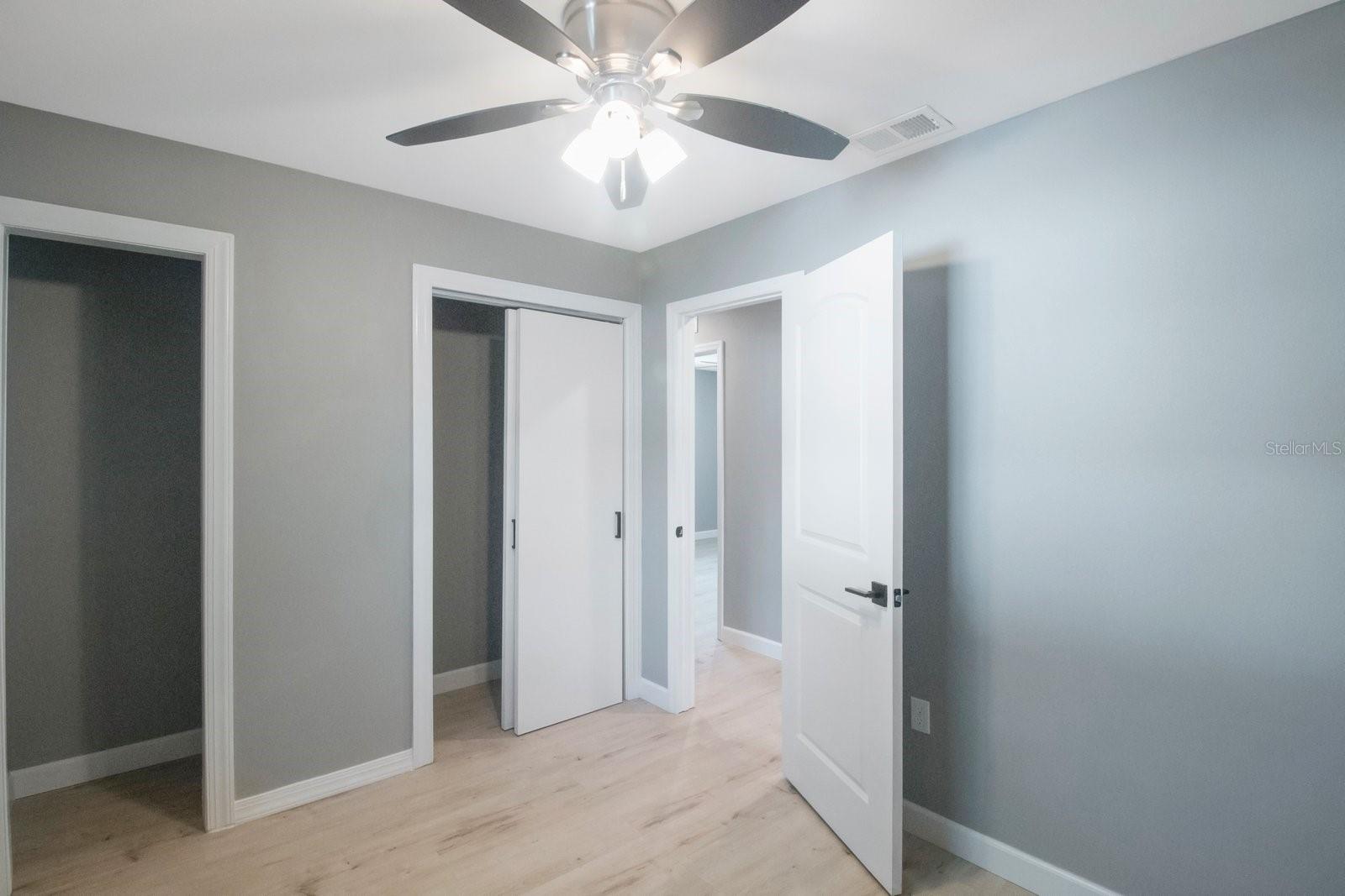 Double built in closet