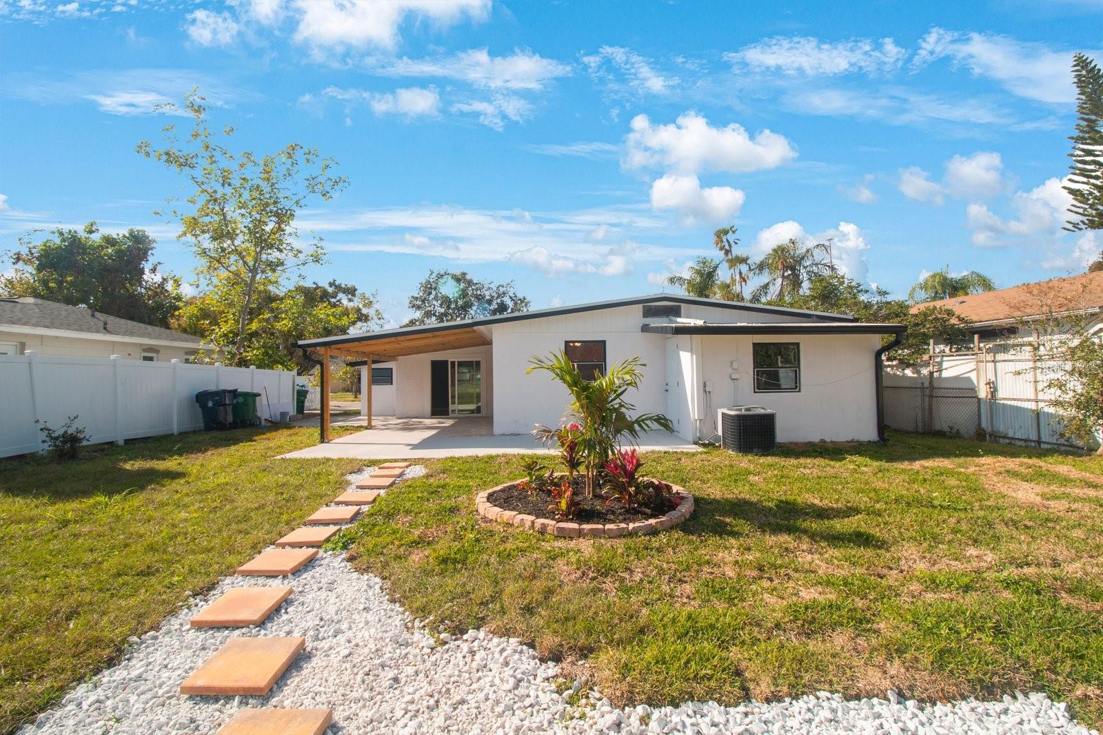Large backyard