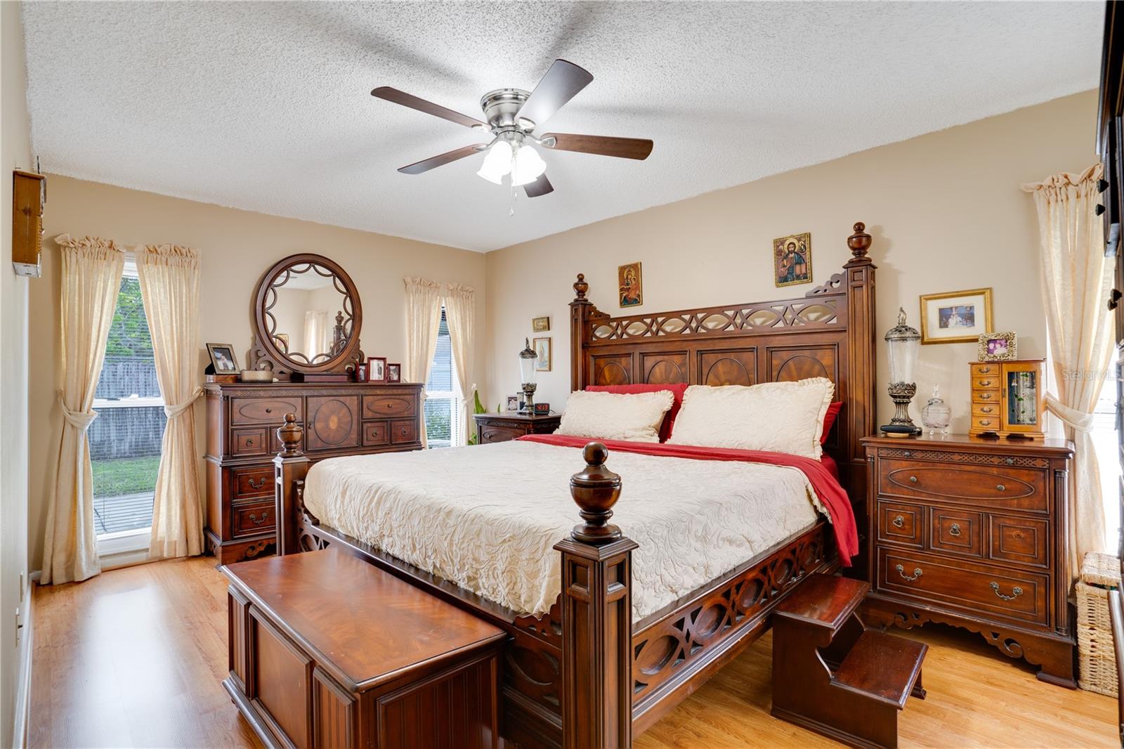Primary Suite, 6 foot windows allowing ample natural light