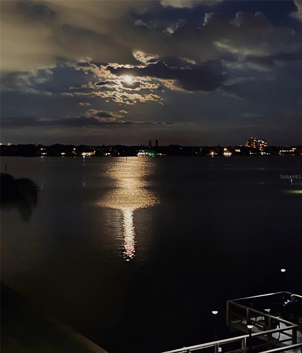 Moonrise from the Florida room.