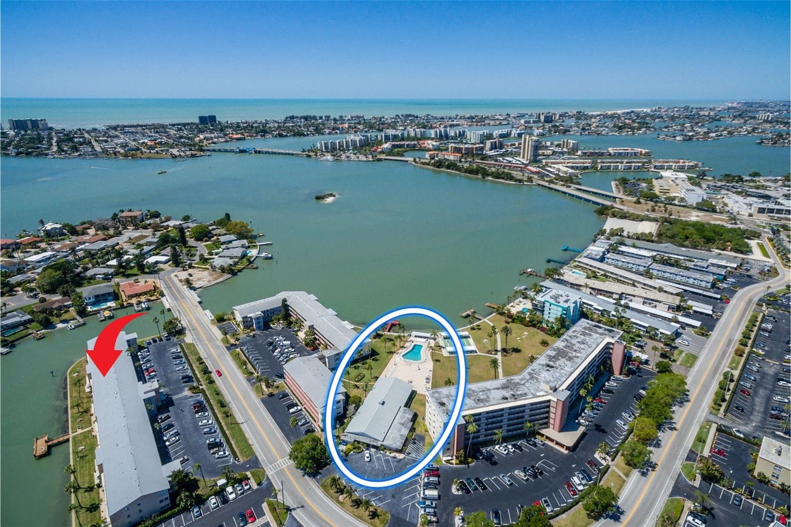 Shore Plaza & Community Clubhouse w/pool. Just caddy corner to Shore Plaza.