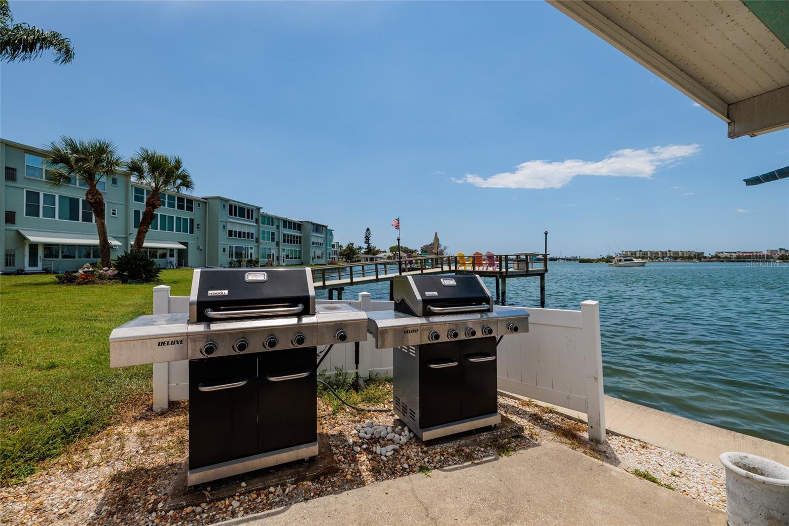 Clubhouse picnic area grills.