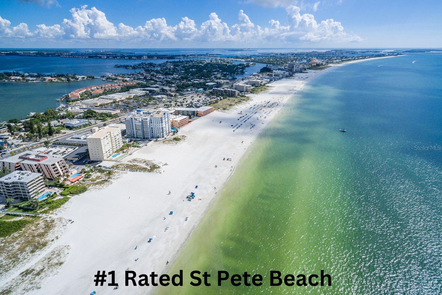 #1 rated St Pete Beach on the Gulf of Mexico is only a short distance away.