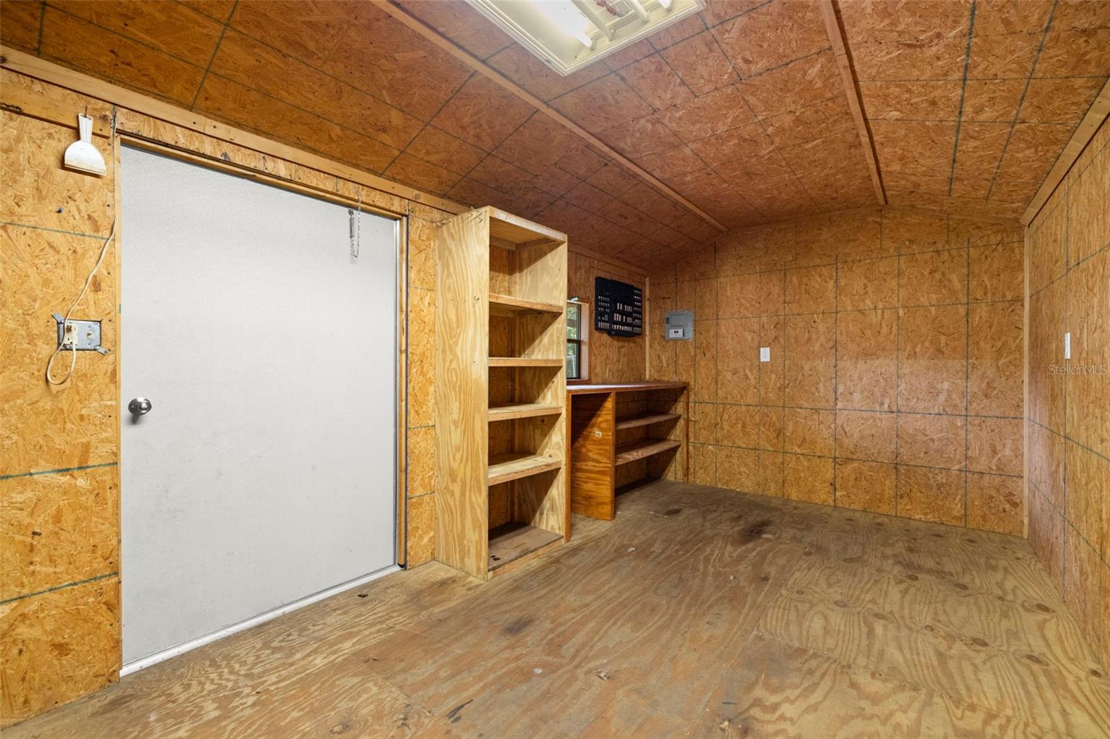 INSIDE OF WORK SHOP / SHED