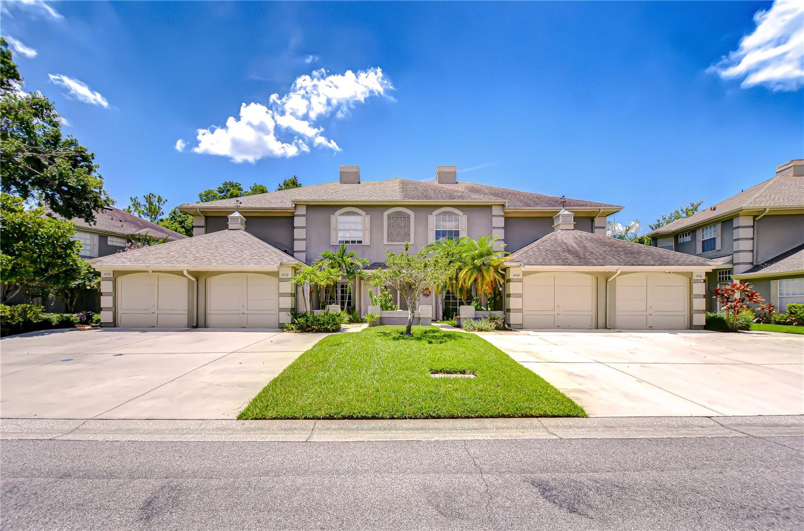 14110 is the far left end unit with double wide driveway