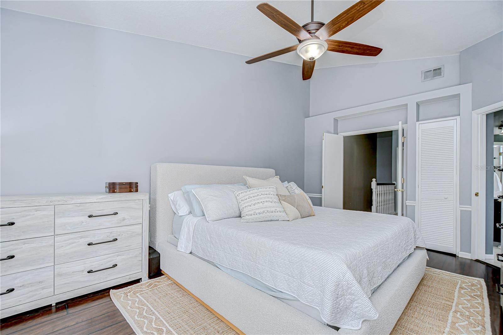 Built-in wall closet for added storage