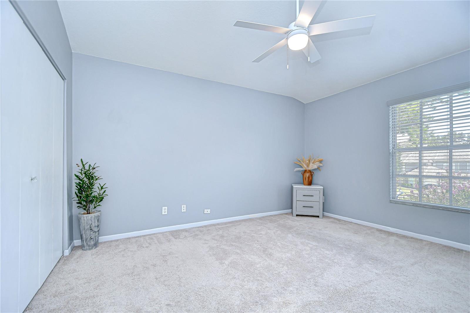Extra large Bedroom 2 - vaulted ceiling
