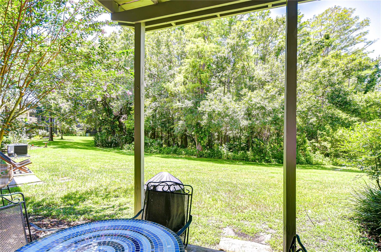 View from back patio