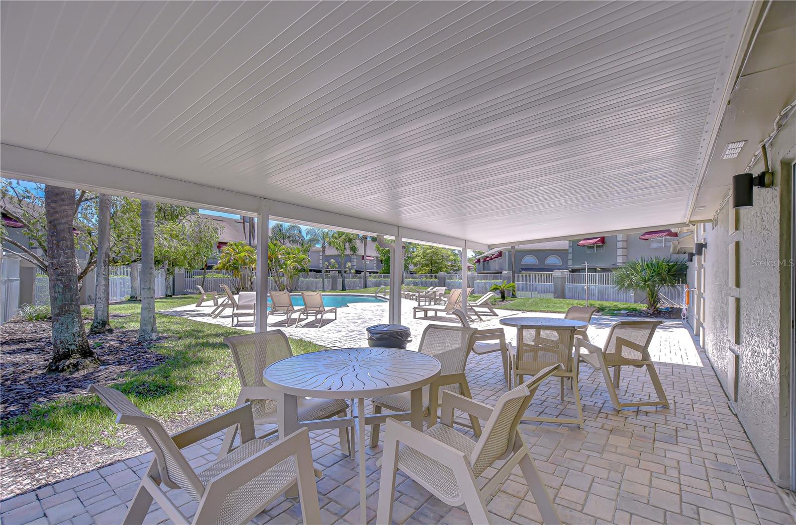 Chardonnay community patio area