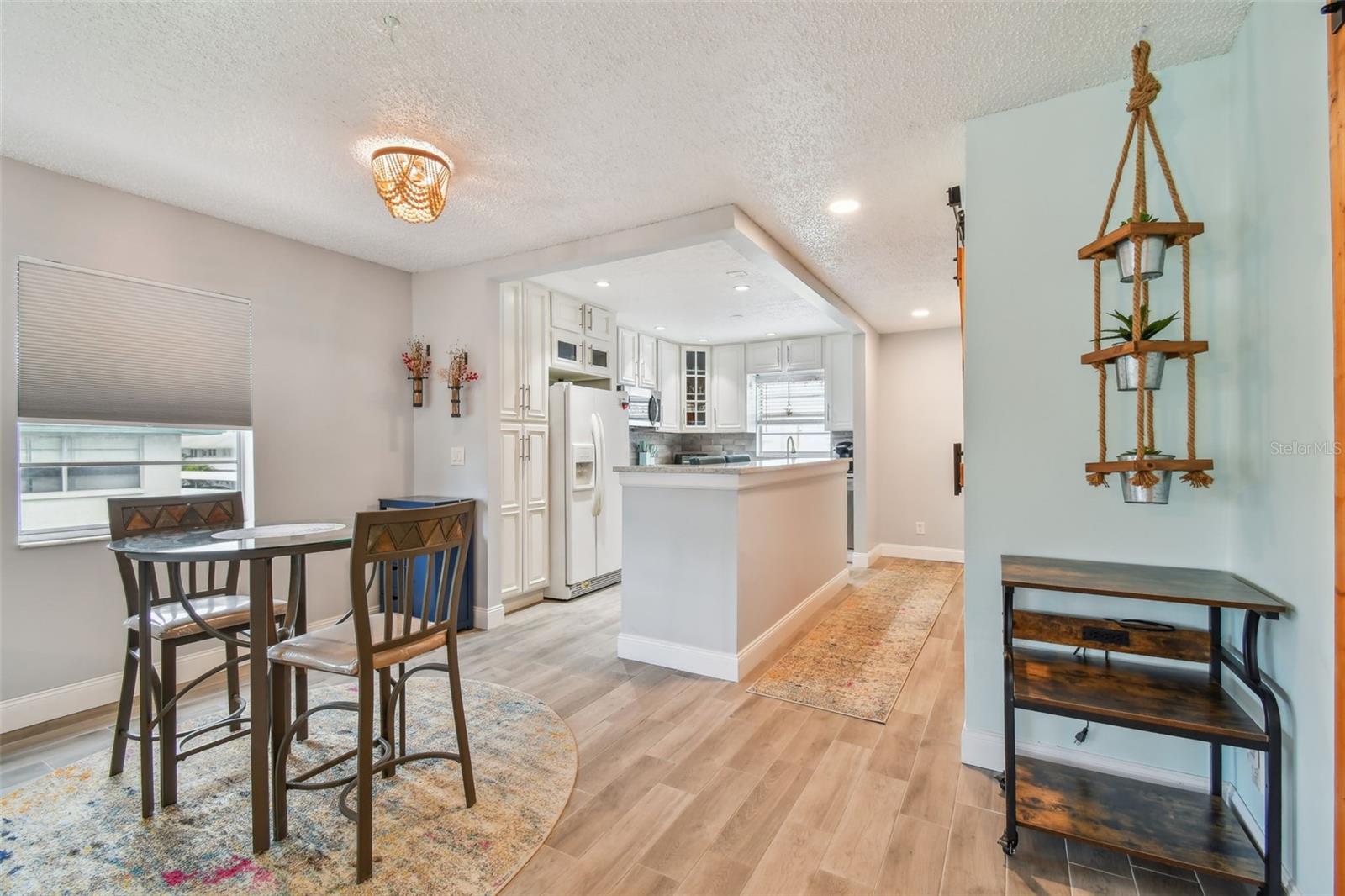 look into kitchen