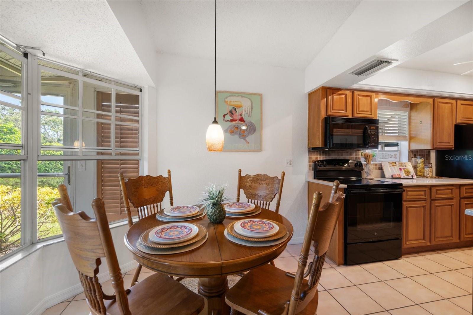Sun room with solid wood shutters!