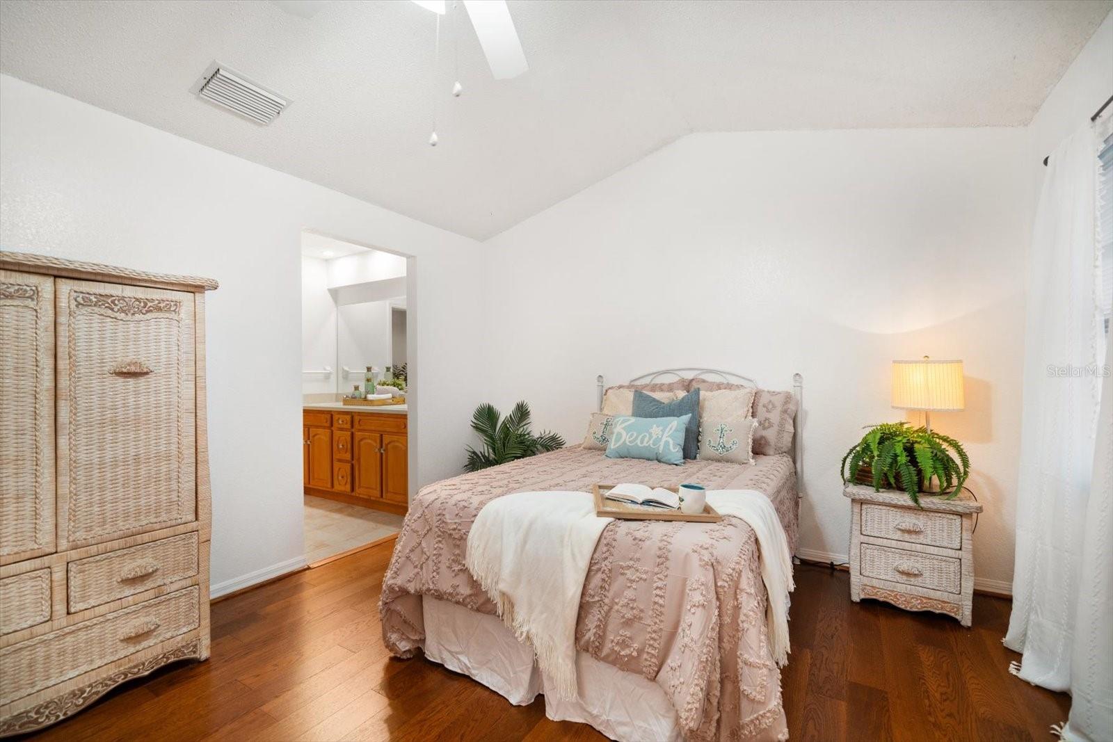You will love the vaulted ceilings.