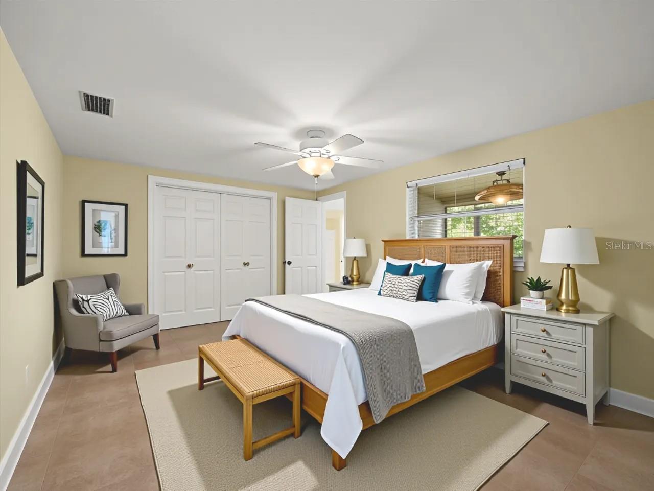 Primary Bedroom - Staged