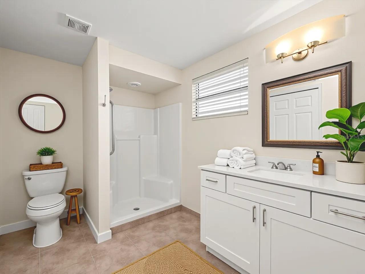 Primary Bathroom - Staged