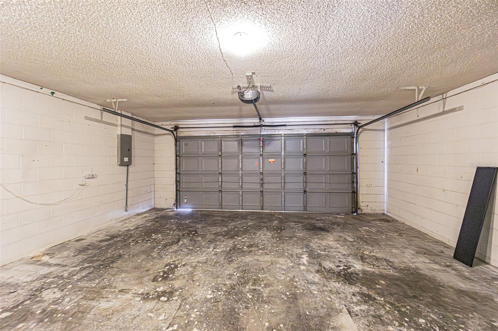 A Full 2 car garage that allows you to open your doors :)