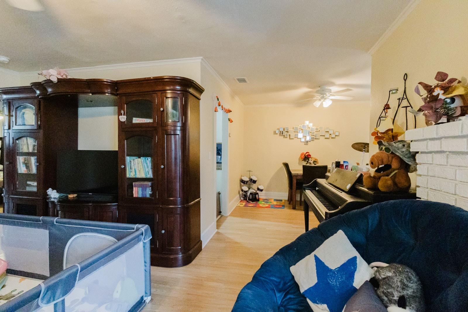Living into dining room