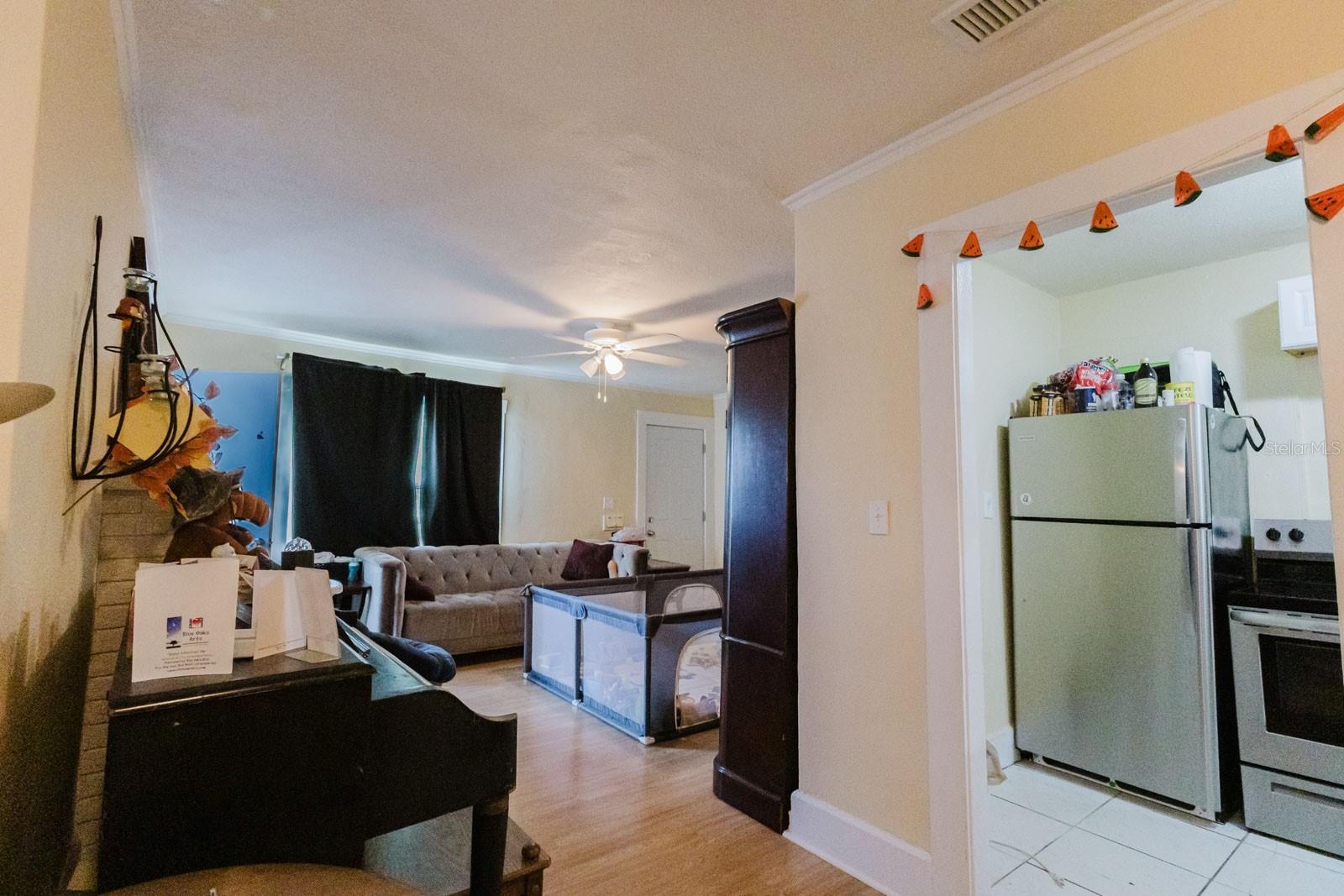 Dining into living room