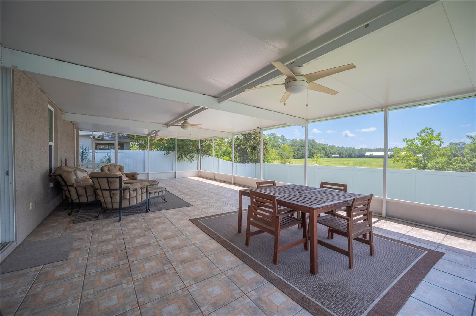 Large Covered Screened Room
