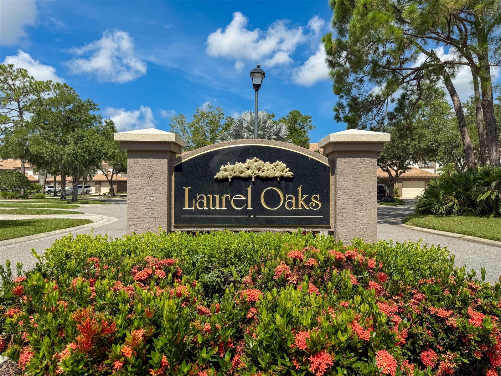 Entrance to Laurel Oaks
