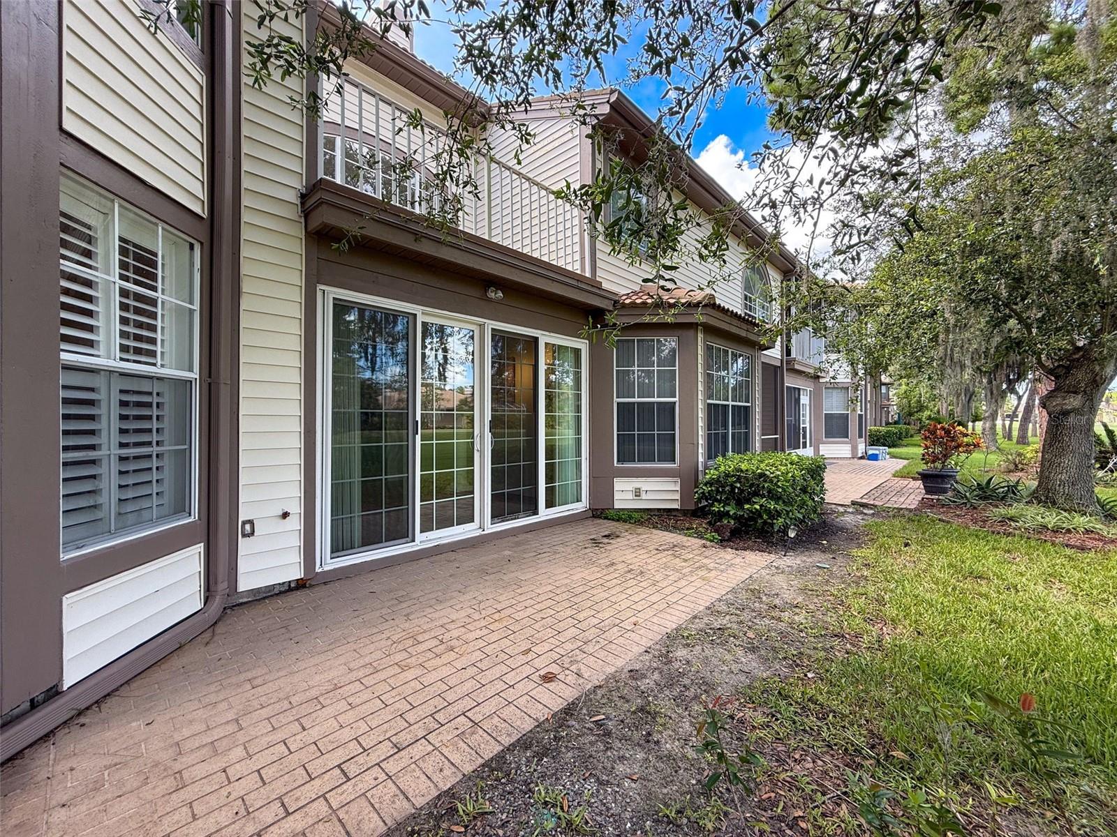 Open back patio