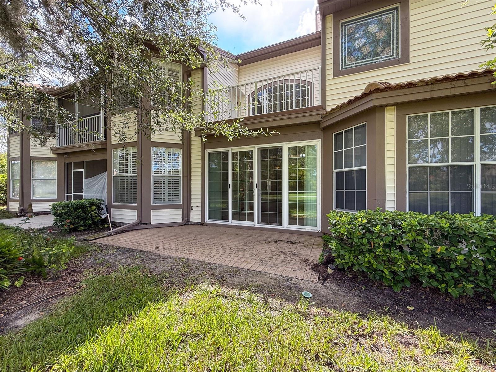 Open back patio