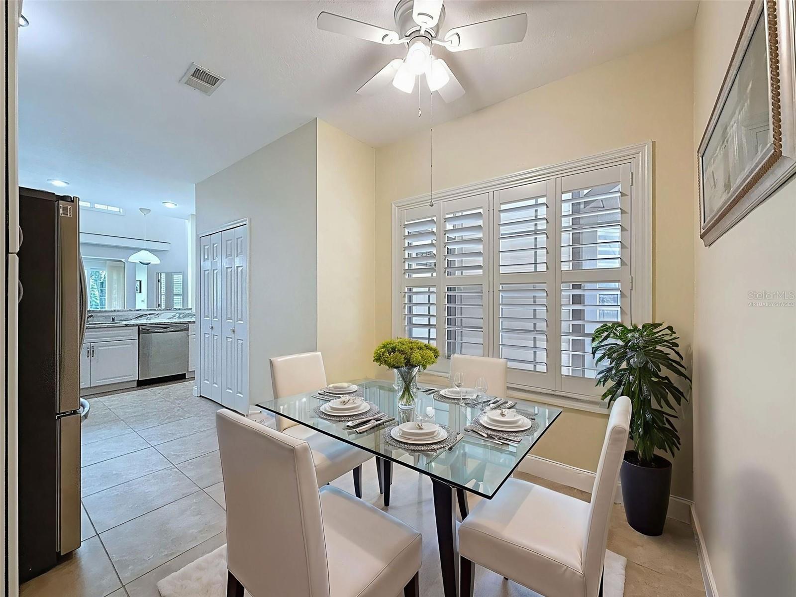 Virtually staged- dinette