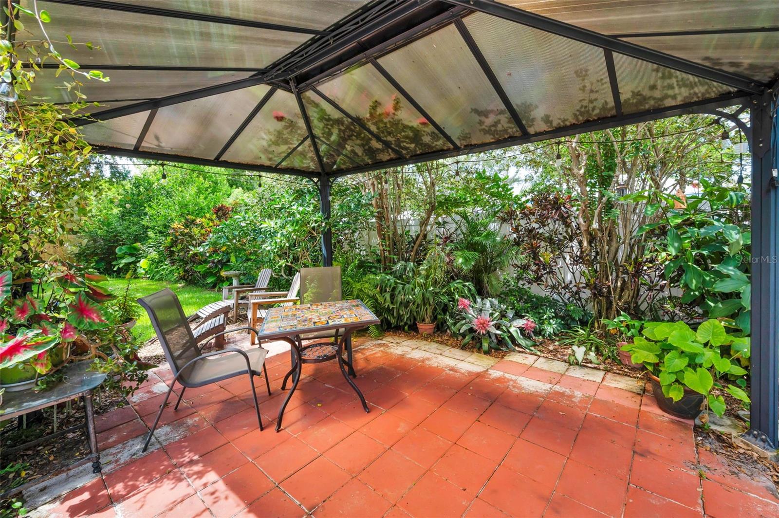 covered area in Back Yard