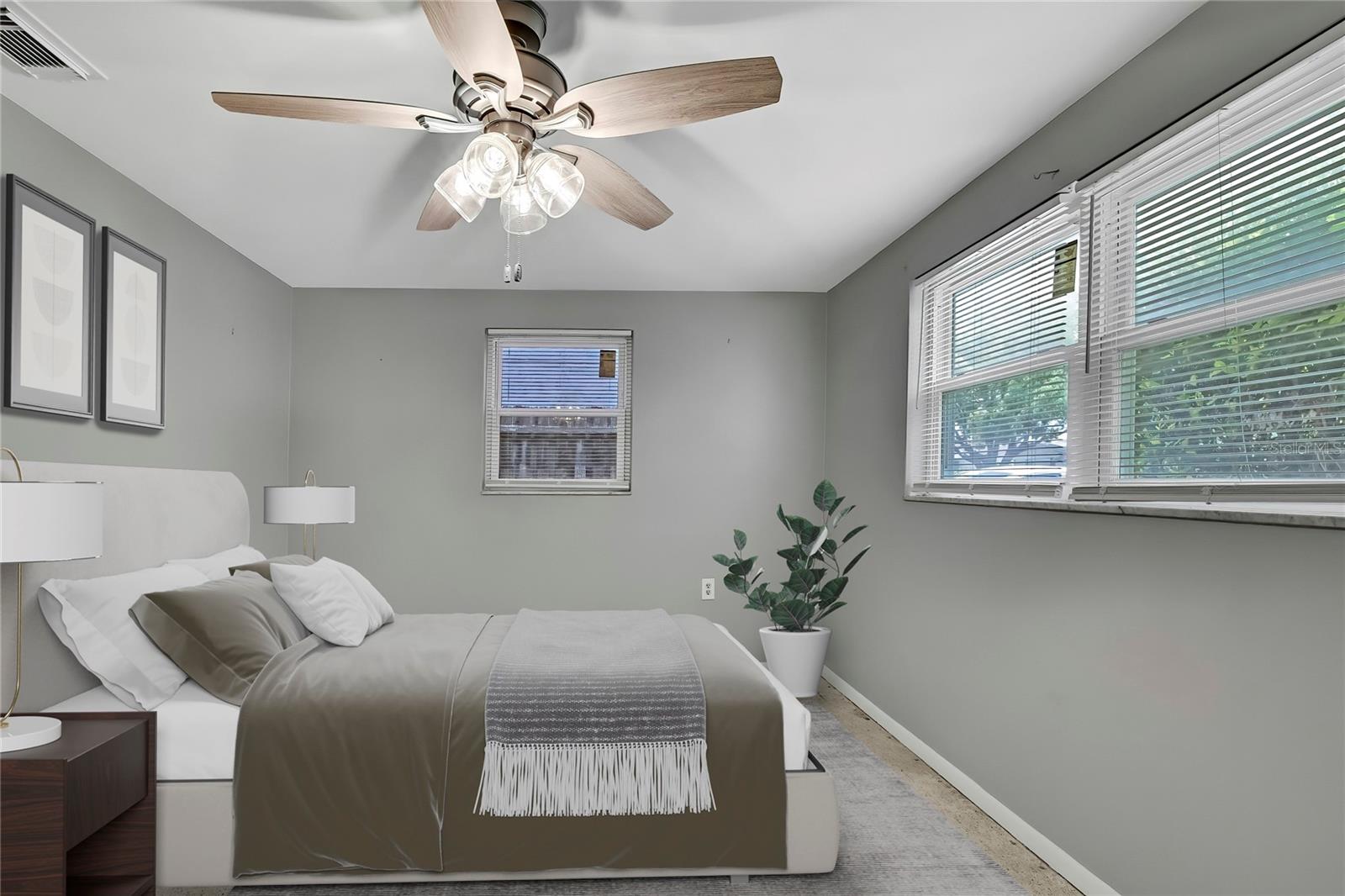 staged front bedroom