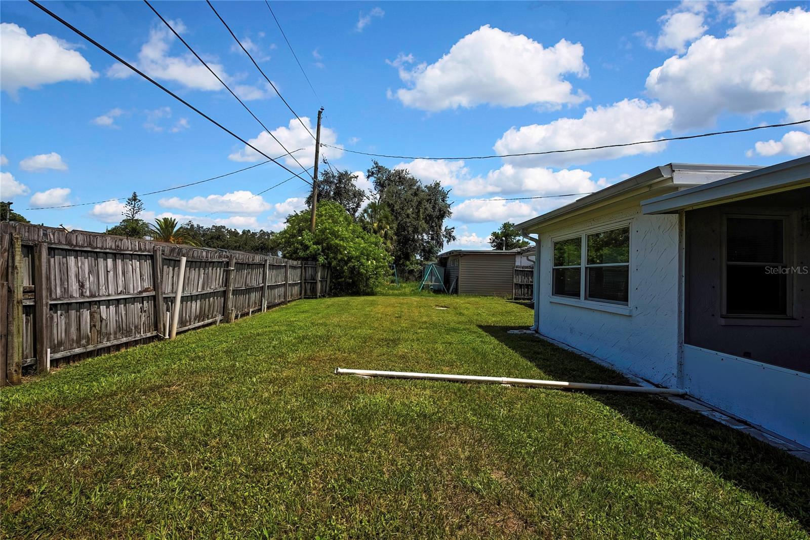 nice full back yard