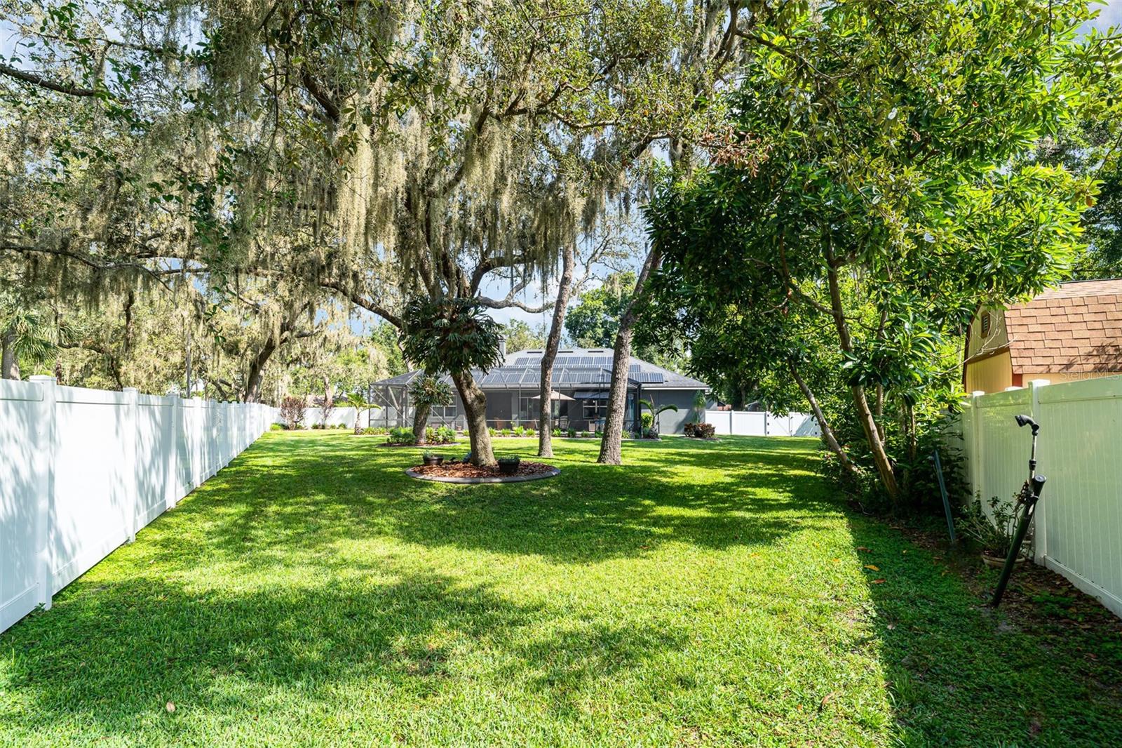 Fenced yard