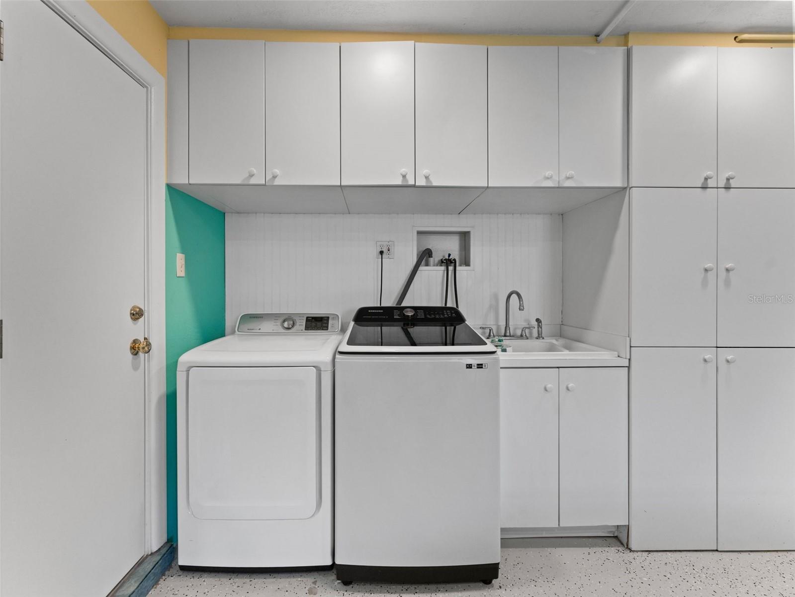 Laundry in Garage
