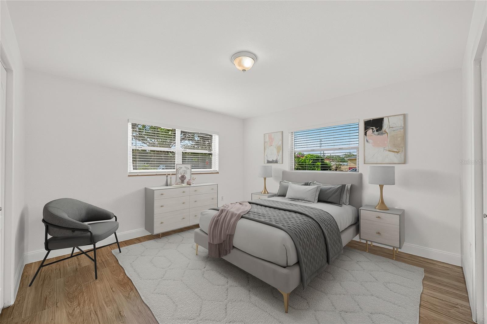 Digitally staged Bed 2