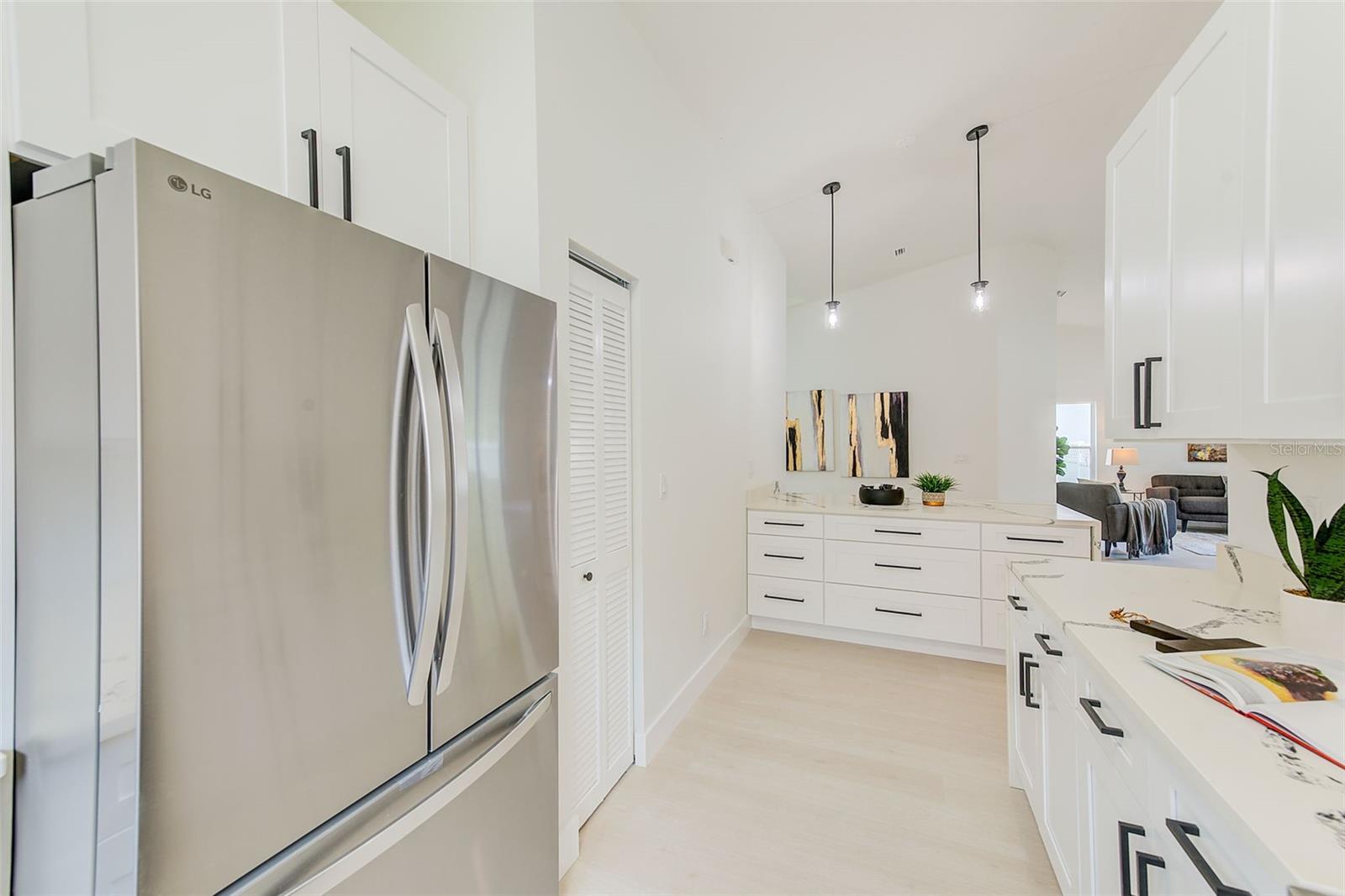 New Kitchen Appliances, Cabinets, and Quartz Counters w/ Waterfall