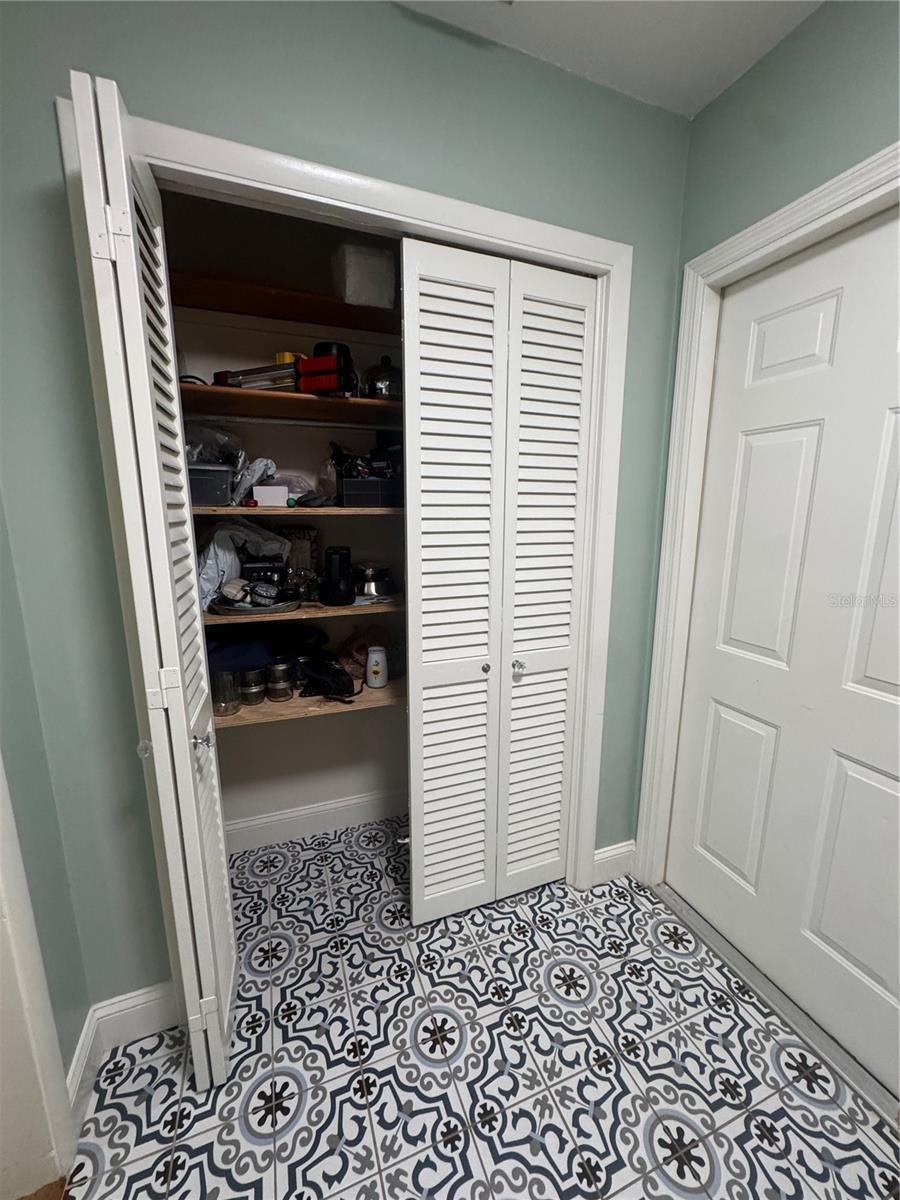 Laundry Room with oversized pantry
