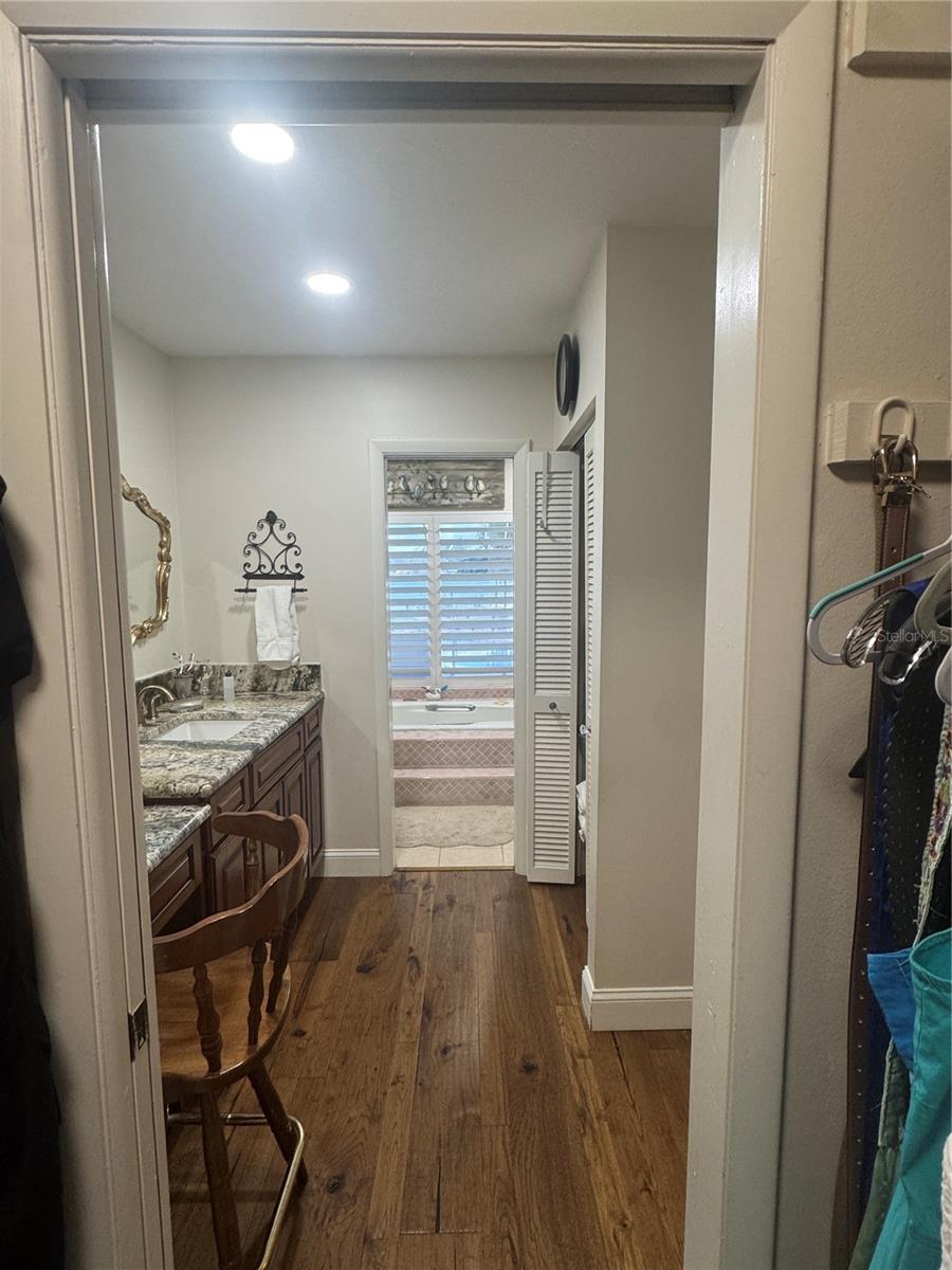 from master closet - lake view