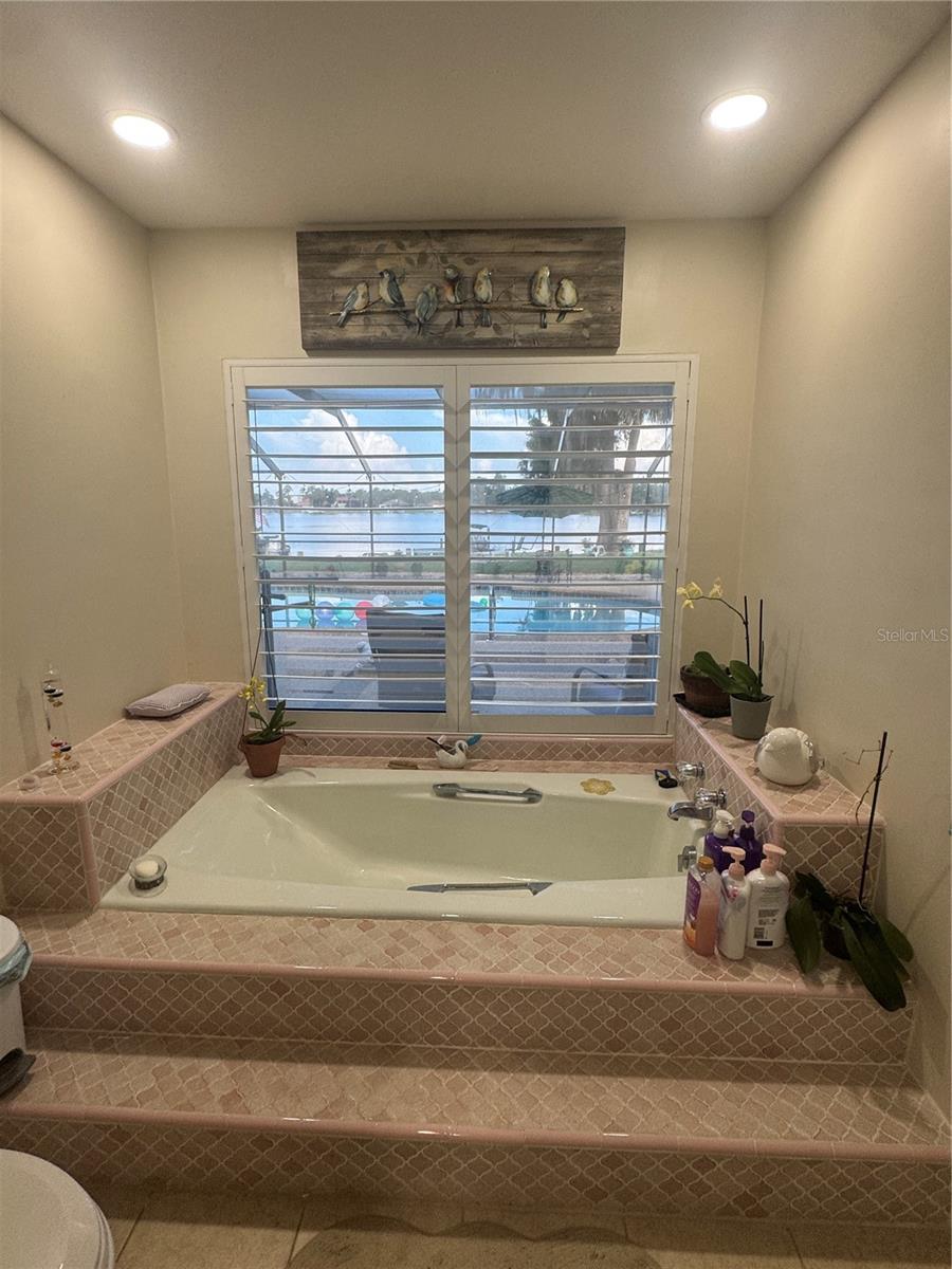 Master bath soaking tub