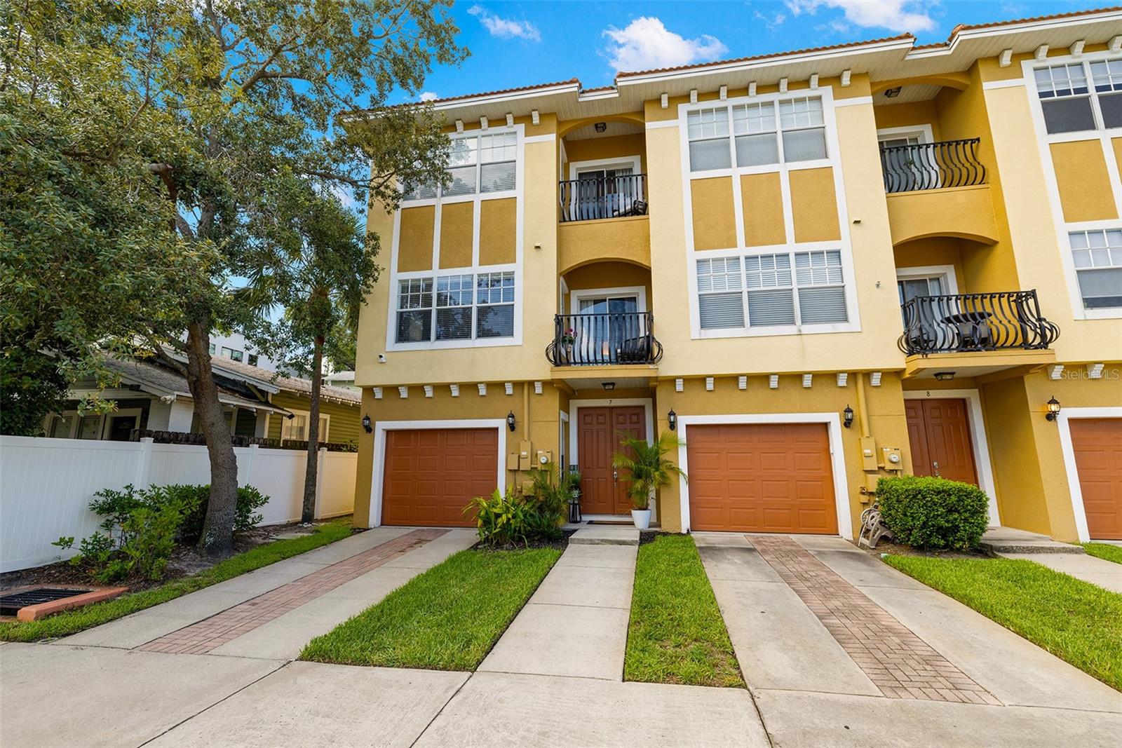 Front of townhome (left side corner unit)