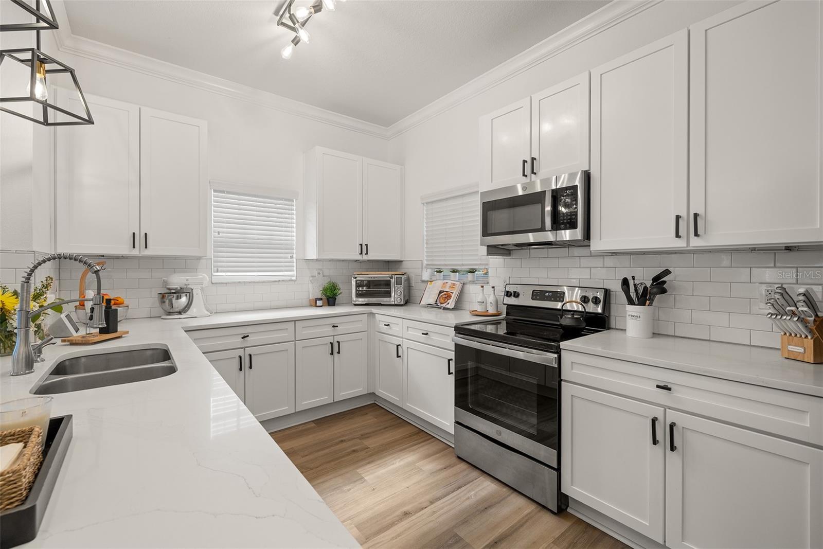 Open floor plan kitchen