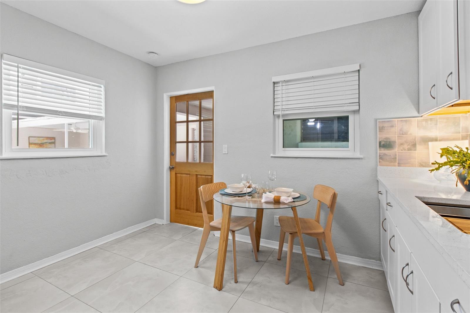 Guest house kitchen.